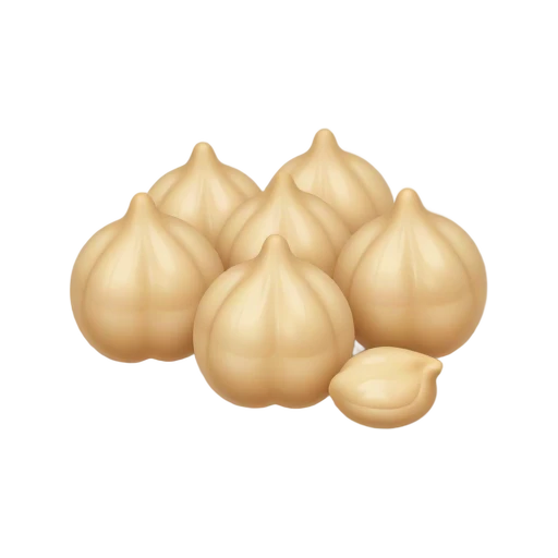 Beige chickpeas piled with a few loose beans emoji