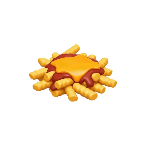 Chili cheddar crinkle fries emoji