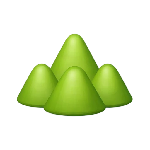 Chocolate Hills: cluster of rounded grassy cone hills.
