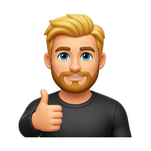 Chris Hemsworth, giving one thumbs-up beside his chest with a warm smile, wearing a black crew-neck shirt