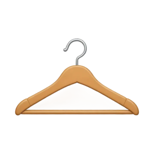 Wooden clothes hanger