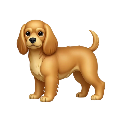 Golden Cocker Spaniel standing