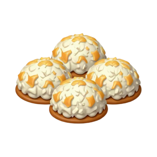 Golden coconut macaroon cookies