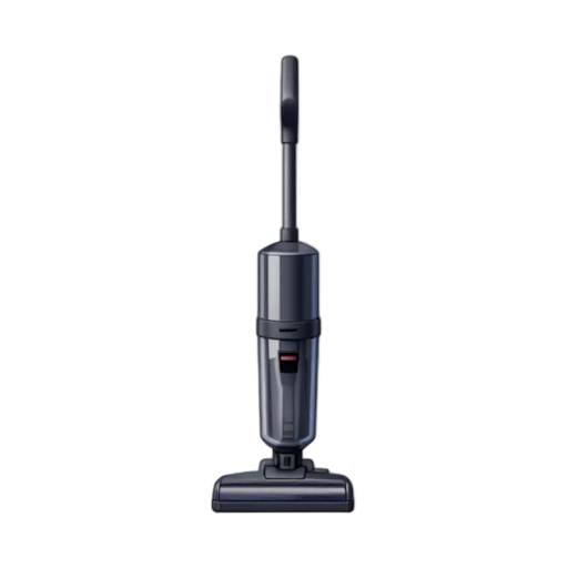 Cordless stick vacuum with transparent dust bin