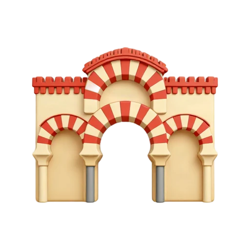 Córdoba Mosque Arches: red-and-white horseshoe arches.