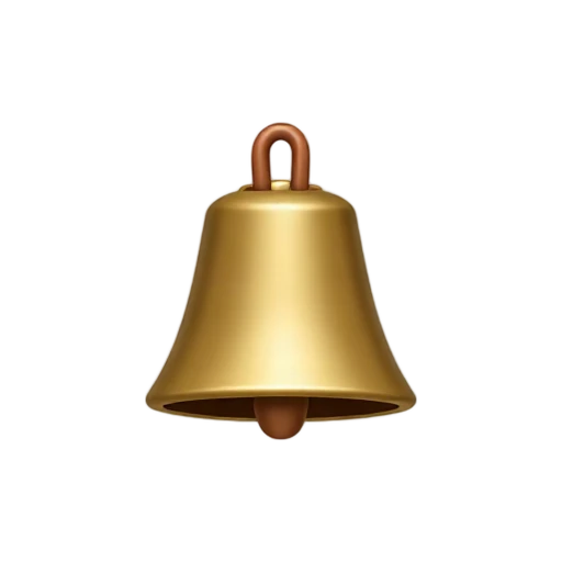 Brass cowbell emoji