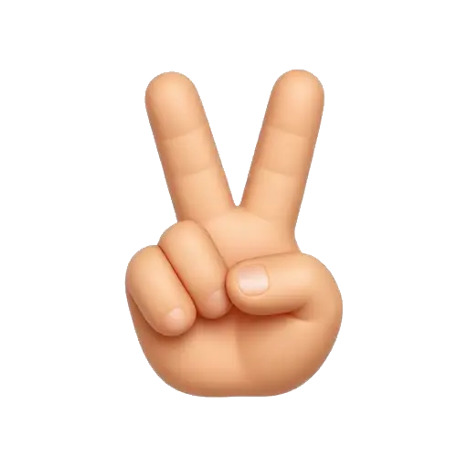 Hand making the crossed-fingers good-luck gesture