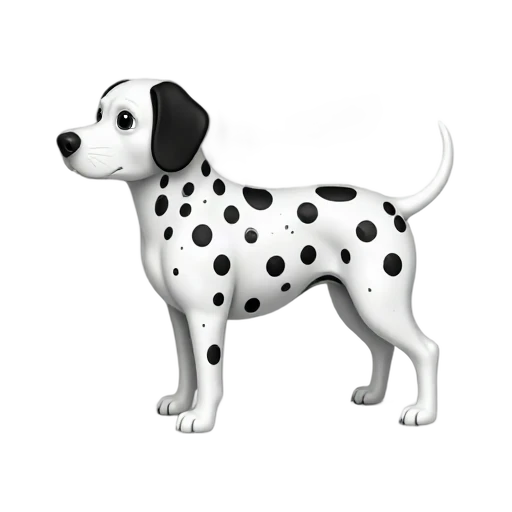 Spotted Dalmatian standing