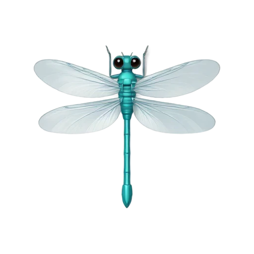 Turquoise damselfly insect emoji