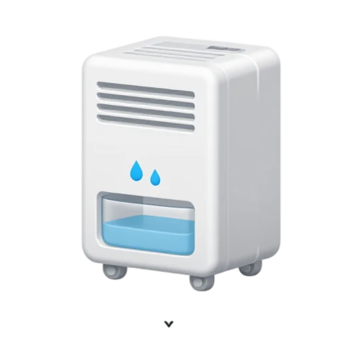 Dehumidifier with front water collection tank and horizontal air intake grille