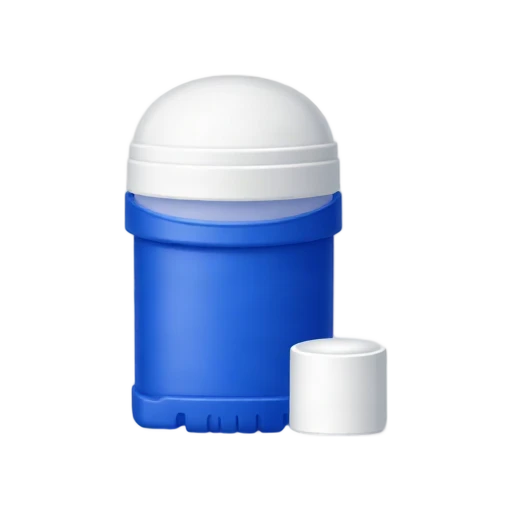 Open deodorant stick with rounded product top and twist-up base