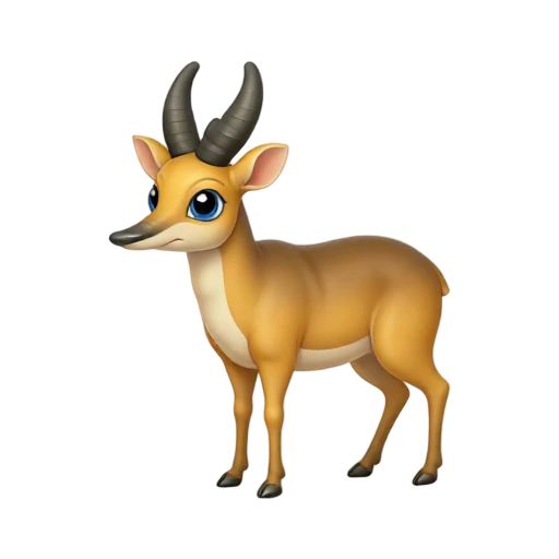 Tiny dik-dik antelope emoji