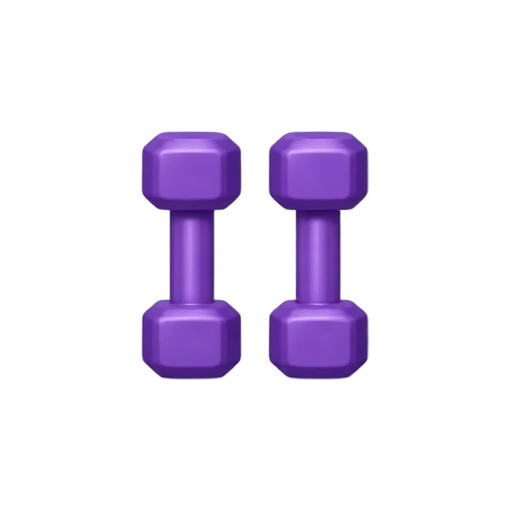 Pair of purple dumbbells