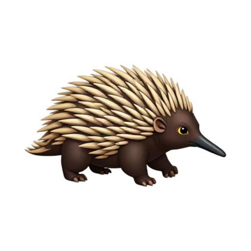 Spiny echidna with narrow beak emoji