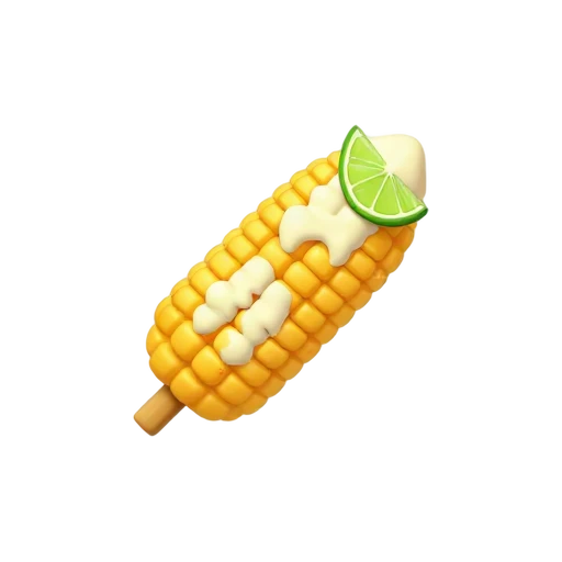Elote street corn with chili and cheese emoji