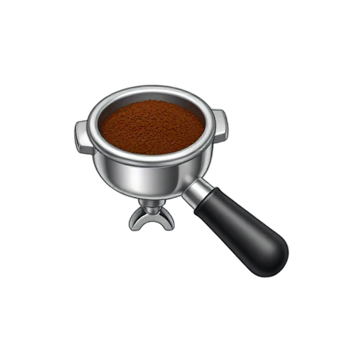 Espresso portafilter with metal basket emoji