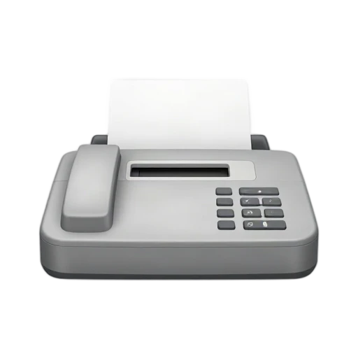 Gray fax machine