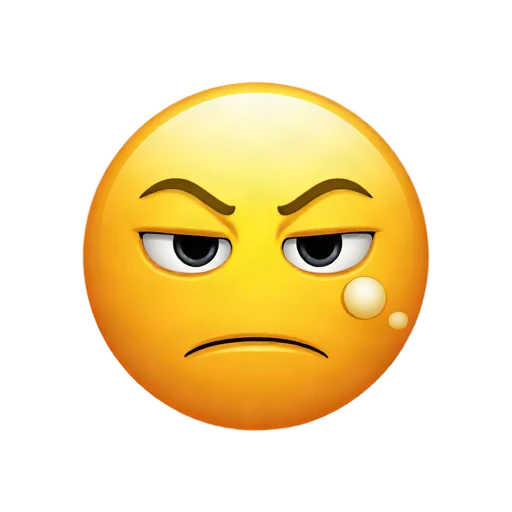 Fed up exasperated face emoji