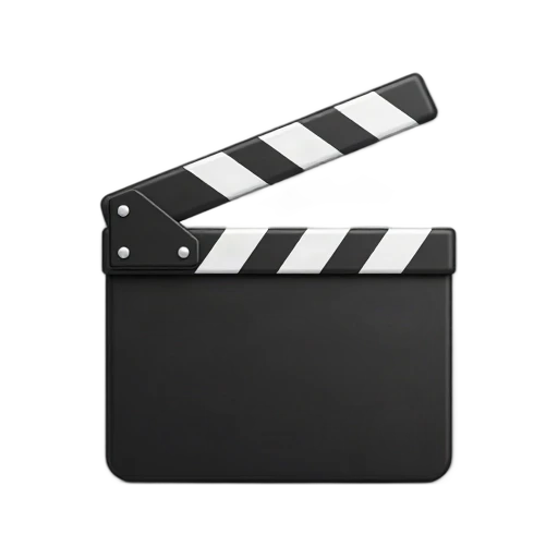 Film clapperboard emoji