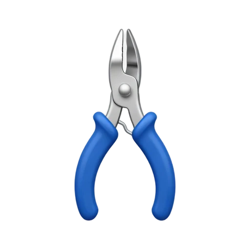 Metal nail clippers with curved cutting jaws and raised lever