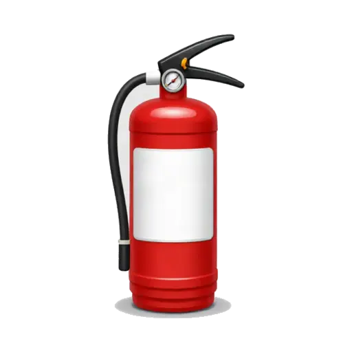 Red fire extinguisher