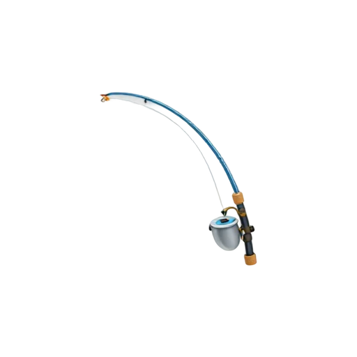 Fly-fishing rod casting line emoji