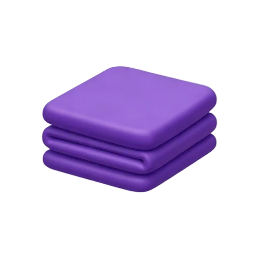 Folded purple blanket