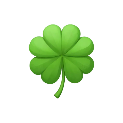 Green four leaf clover