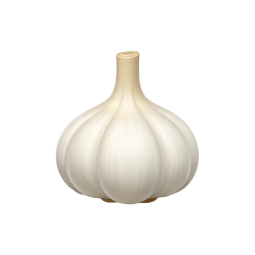 White garlic bulb