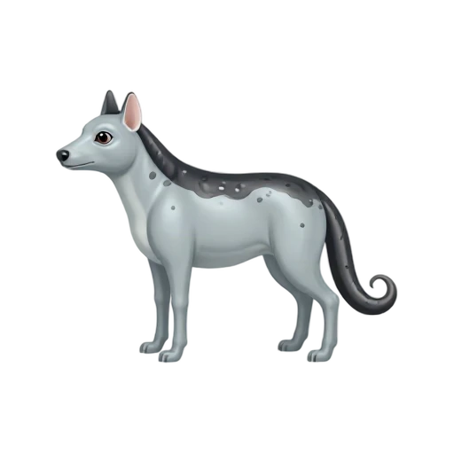Spotted genet with ringed tail emoji