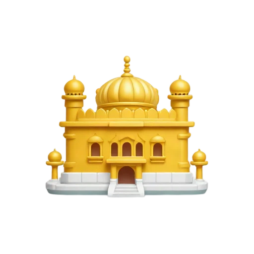 Golden Temple Amritsar: gold domed shrine on marble platform.