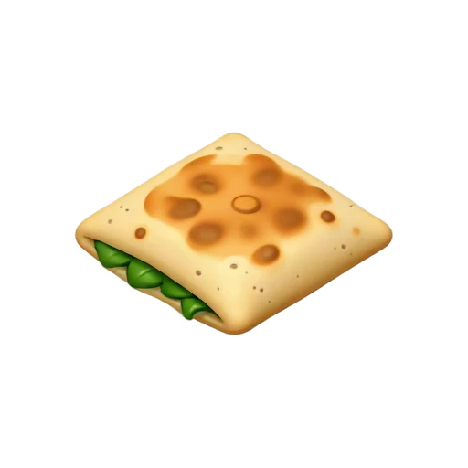 Folded Turkish gözleme emoji