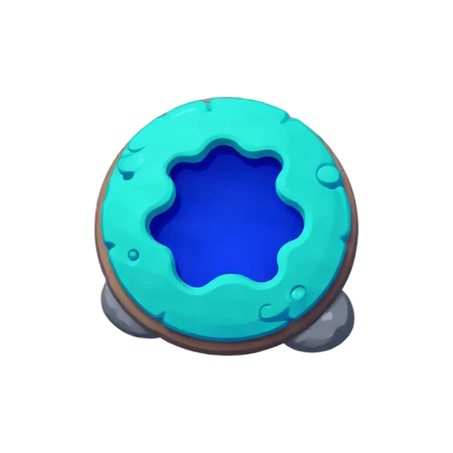deep blue circular sinkhole and ring of turquoise reef, depicting Great Blue Hole.