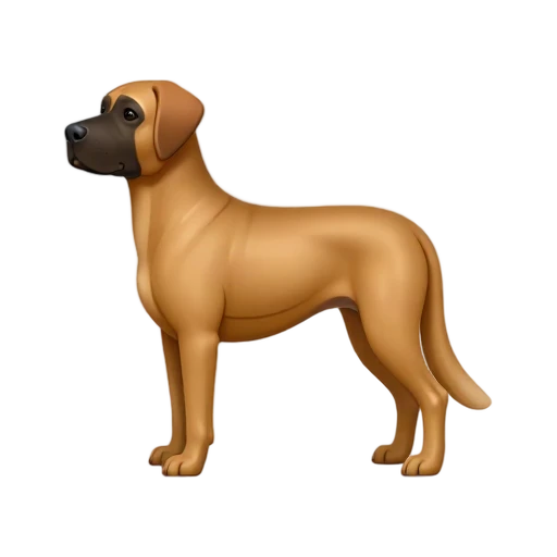 Fawn Great Dane standing