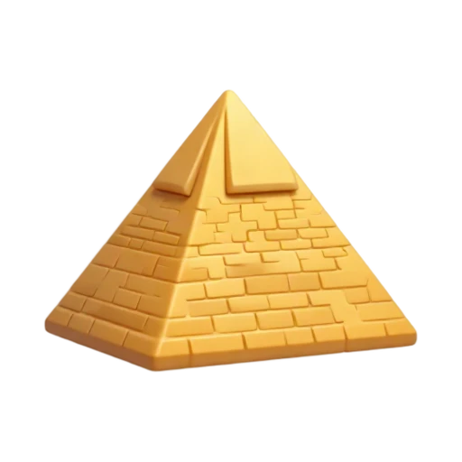 Golden limestone Great Pyramid of Giza