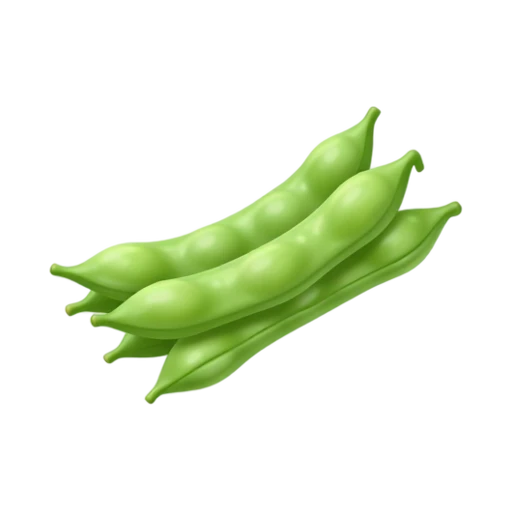 Fresh green bean pods grouped together emoji
