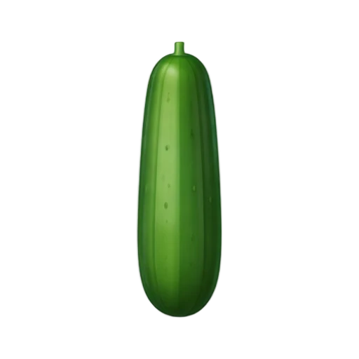 Whole green cucumber