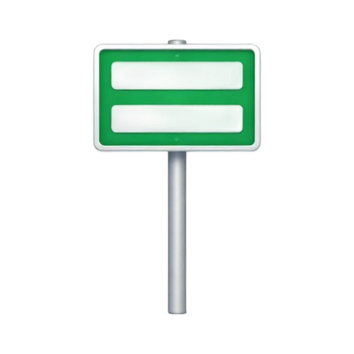 Green street sign