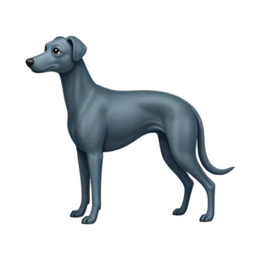 Blue gray Greyhound standing