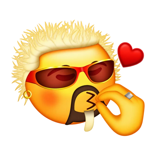 Guy Fieri making a chef's kiss gesture emoji