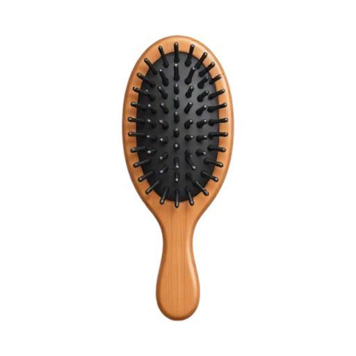 Wooden hairbrush