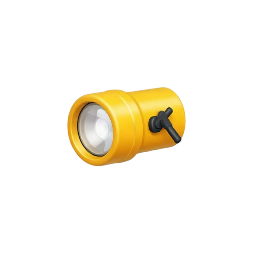 Hand-crank emergency flashlight with folding crank
