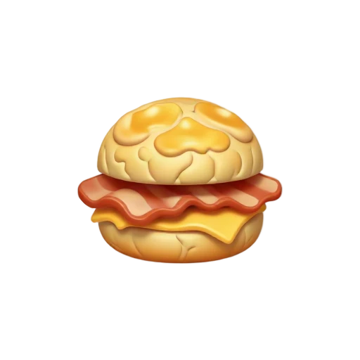 Biscuit breakfast sandwich with egg bacon and cheese
