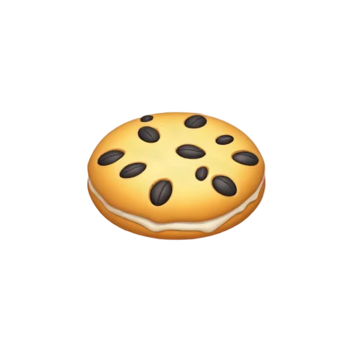 Cinnamon raisin biscuit topped with icing