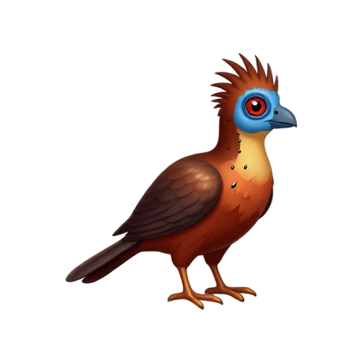 Crested hoatzin bird emoji