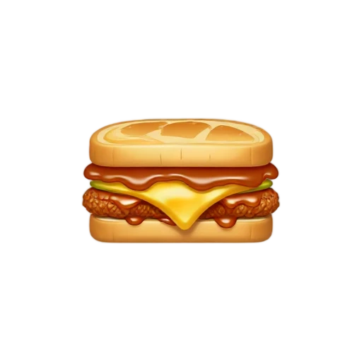 Honey barbecue chicken strip sandwich emoji