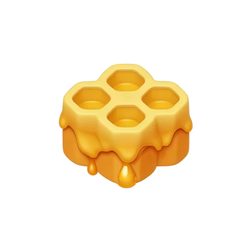 Honeycomb dripping honey emoji