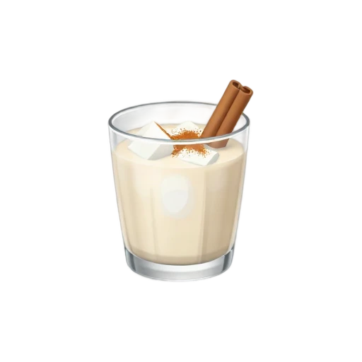 Iced horchata with cinnamon emoji
