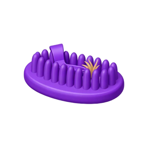 Purple horse curry comb emoji