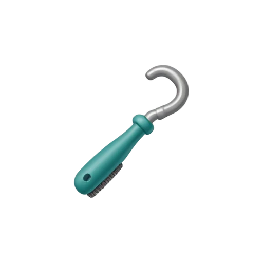 Horse hoof pick tool emoji